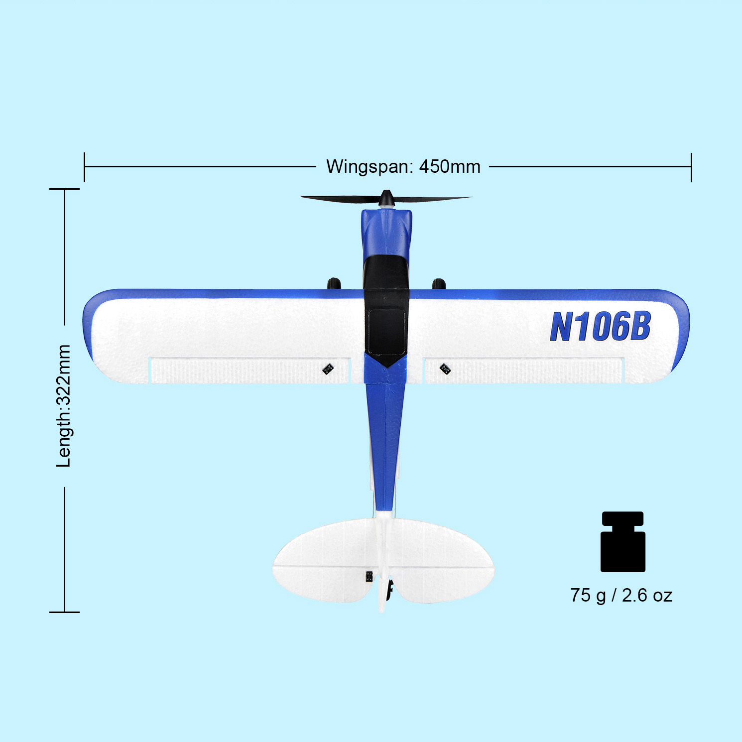 TOP-RC-HOBBY-450mm-MINI-XCUB-24G-4CH-6-Achsen-Gyro-Ein-Tasten-Kunstflug-Umkehrmanoumlver-EPP-RC-Flug-1994918-17